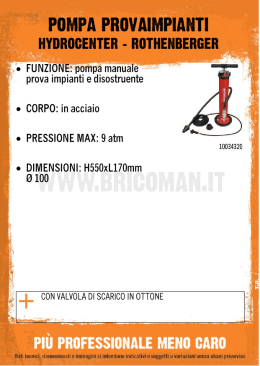 pompa provaimpianti