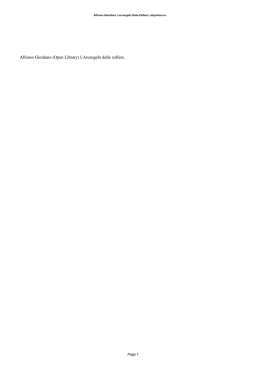 Second Edition Alfonso Giordano: Larcangelo Delle Zolfare pdf