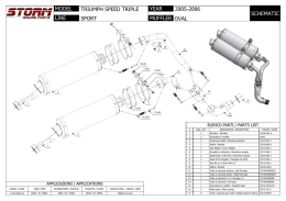 schematic year line model muffler triumph speed triple sport