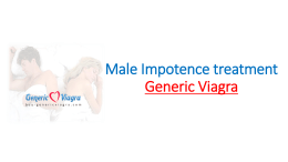 Male Impotence treatment - Generic Viagra