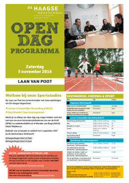 programma - De Haagse Hogeschool