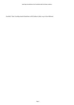 Lekker Weg In Groot-Brittannie: Kom Thuis Met Een Koffer Vol