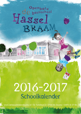 Schoolkalender - de Hasselbraam