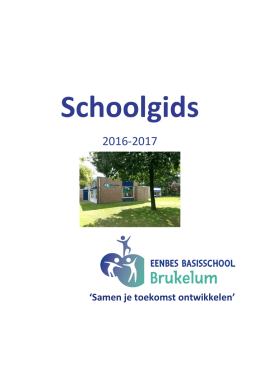 Schoolgids 2016-2017 - Basisschool Brukelum