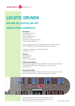 Locatie Drunen - Jeroen Bosch Ziekenhuis