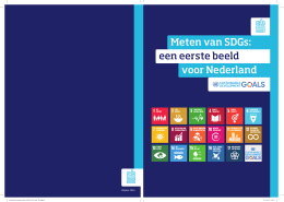Meten van SDGs: een eerste beeld voor Nederland