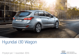 Hyundai i30 wagon prijslijst 2016