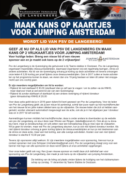 maak kans op kaartjes voor jumping amsterdam