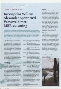 Kroonprins Willem Alexander opent rwzi Varsseveld met MBR