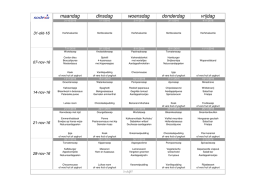 Menu van de week
