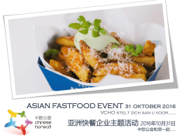 ASIAN FASTFOOD EVENT 31 OKTOBER 2016 亚洲快餐