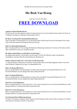 free book die boek van henog pdf