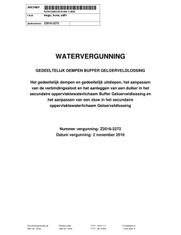 watervergunning