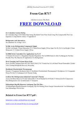 FREE BOOK FREON GAS R717 PDF