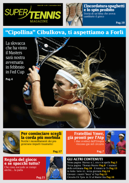 rivista supertennis - Federazione Italiana Tennis