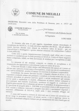 con una nota del 28 settembre 2016