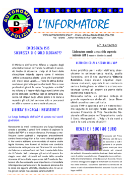 L`Informatore n.&deg;12 del 2015