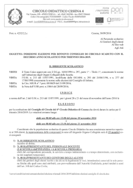 leggi tutto - Quarto Circolo Didattico Cesena