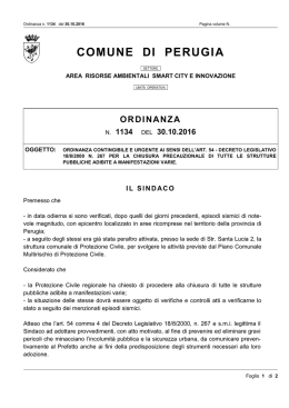 Ordinanza - Istituto Comprensivo Perugia 6