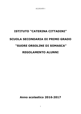 Regolamento - Caterina Cittadini