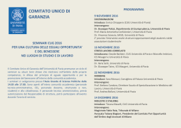 Il programma completo - Università degli studi di Pavia
