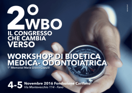 2°WBO - 4-5 Novembre 2016 - Ipasvi PU Collegio Infermieri