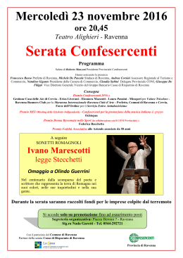 Serata Confesercenti - Confesercenti Ravenna
