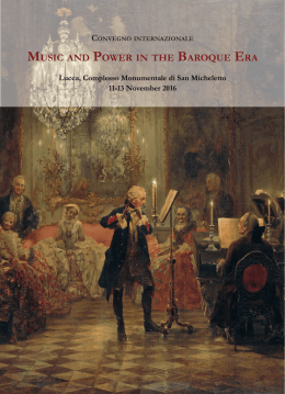 music and power in the baroque era