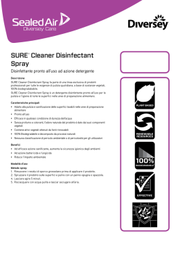 SURE® Cleaner Disinfectant Spray