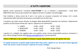 l`iniziativa AULA-STUDIO