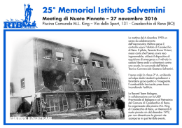 27/10: circolare memorial salvemini - regione emilia