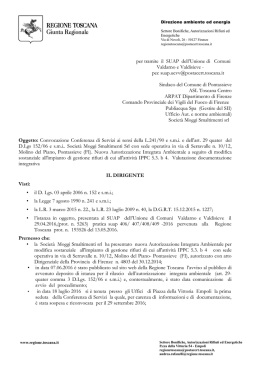 per tramite il SUAP dell`Unione di Comuni