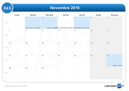 Calendario novembre 2016