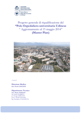 Master Plan 2014 - Ospedale di Udine