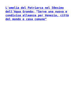 1966/2016, anniversario dell`Aqua Granda a Venezia: venerd&igrave; 4