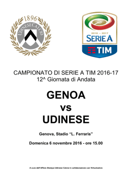 Genoa - Mondo Udinese