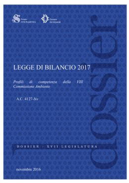 legge di bilancio 2017