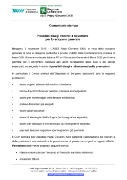 Sciopero generale 4 novembre 2016