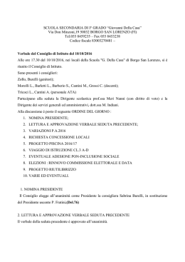 Verbale consiglio 10-10-16 - Scuola Media Borgo San Lorenzo