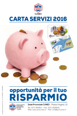 Carta Servizi 2016