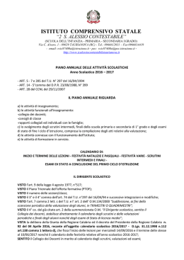 Piano Annuale delle Attivit&agrave;