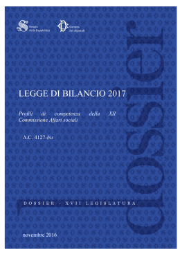 legge di bilancio 2017