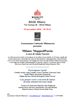 Milano: MappediPoesia