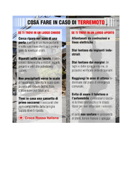 Come comportarsi in occasione di