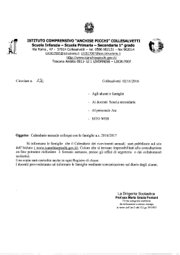 Circolare n. 126 del 2 novembre 2016