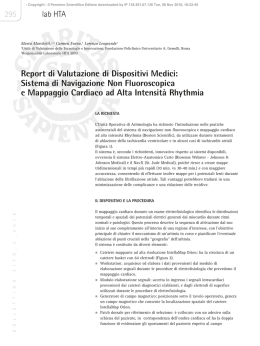 Report di Valutazione di Dispositivi Medici: Sistema