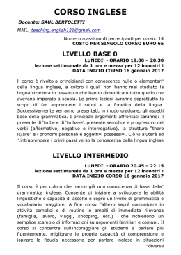 INGLESE BASE E INTERMEDIO (Bertoletti)