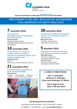 programma - Federazione Alzheimer Italia