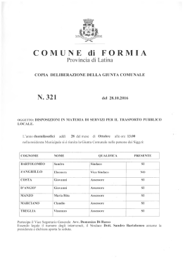 N. 321 - Comune di Formia
