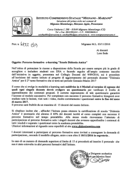 Percorso formativo e-learning "Scuole Dislessia Amica"
